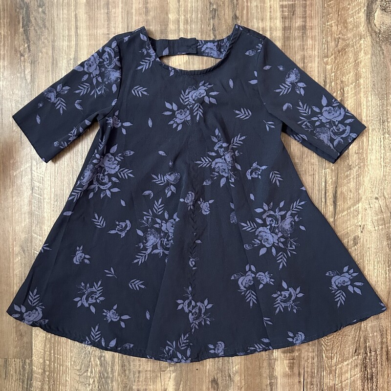 Old Navy Blue Floral Dres, Navy, Size: Toddler 3t