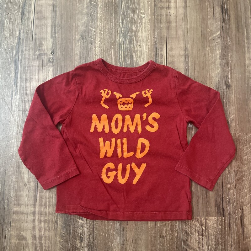 Place Moms Wild Guy, Red, Size: Toddler 2t