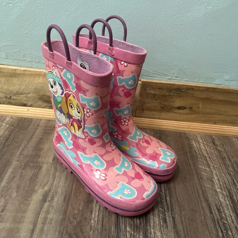 Paw Patrol Sky Rainboots, Pink, Size: Shoes 11.5