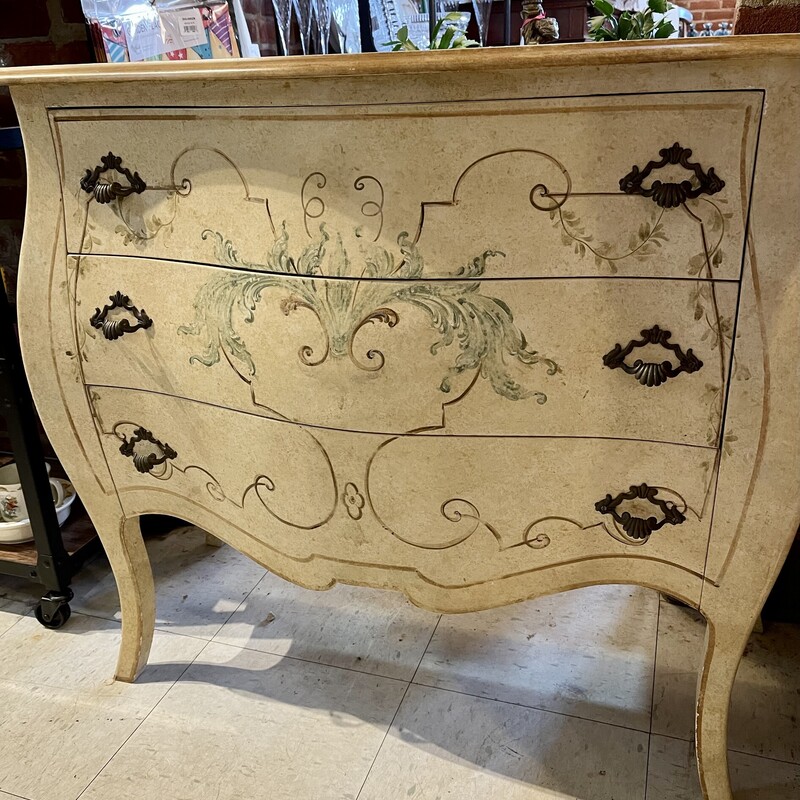 Painted 3-drawer Chest, White
