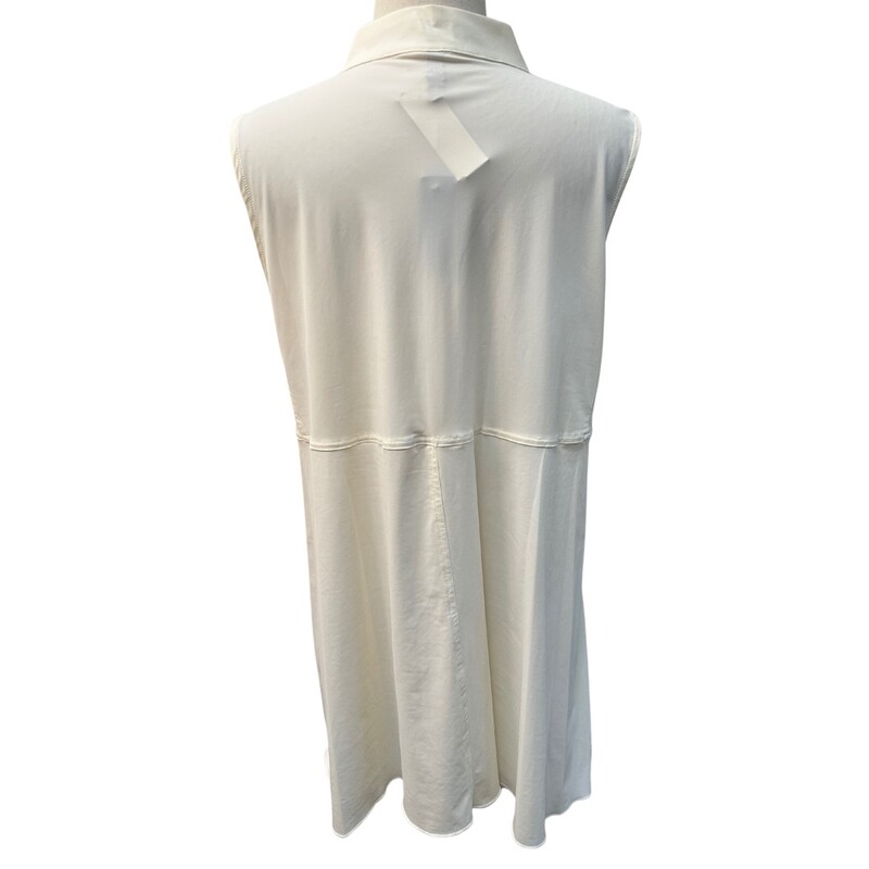 NEW Focus Tunic Vest<br />
Sleeveless<br />
Zip Up<br />
Ivory<br />
 Size: Large<br />
<br />
We also have sizes Small, Medium, and XLarge