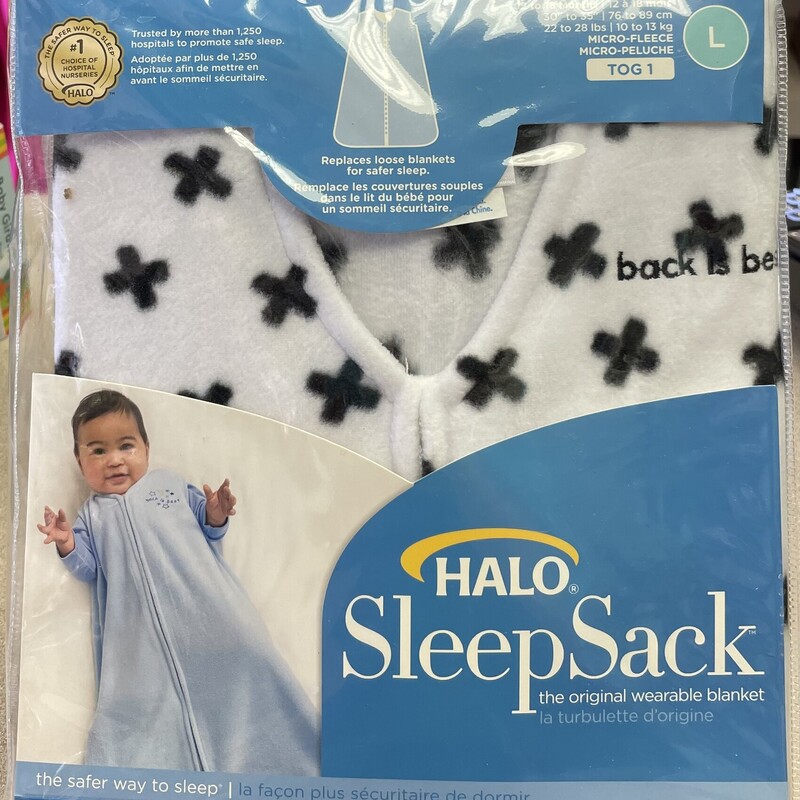 Halo Fleece Sleep Sack, White, Size: 12-18M
NEW
Tog 1