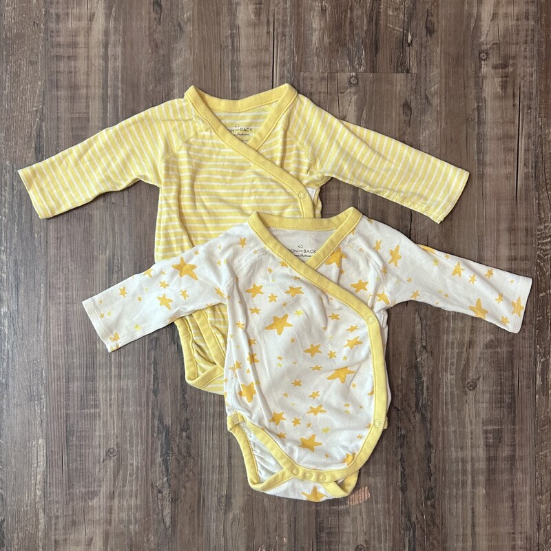 Hanna Andersson 2 Bodysui, Yellow, Size: Baby 3-6M