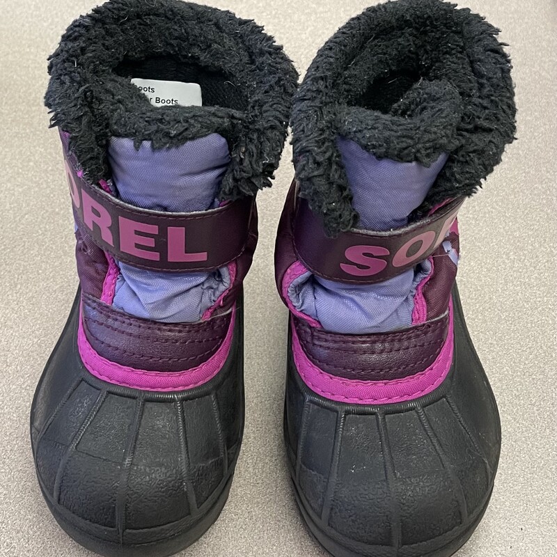 Sorel Winter Boots, Burgundy, Size: 6T