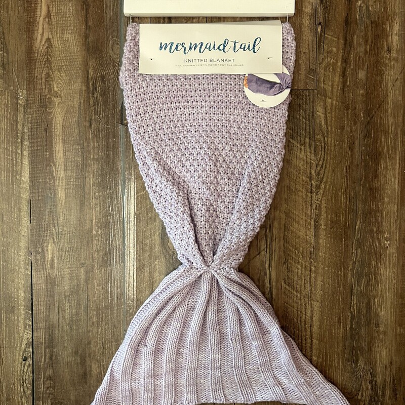 Mermaid Tail Blanket, Lavender, Size: Baby O/S