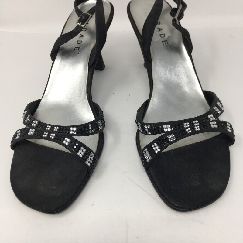 110-178 Parade, Black, Size: 8
black and silver heels with diamonds on the straps n/a  good