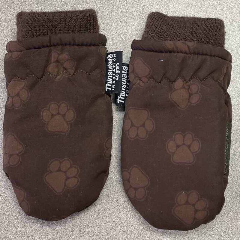 Baby Mitts, Brown, Size: 18-24M