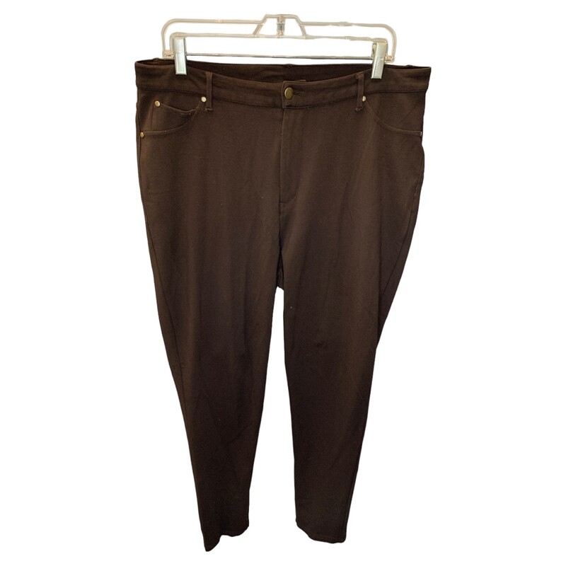 Diane Gilman Blazer/pants, Brown, Size: L