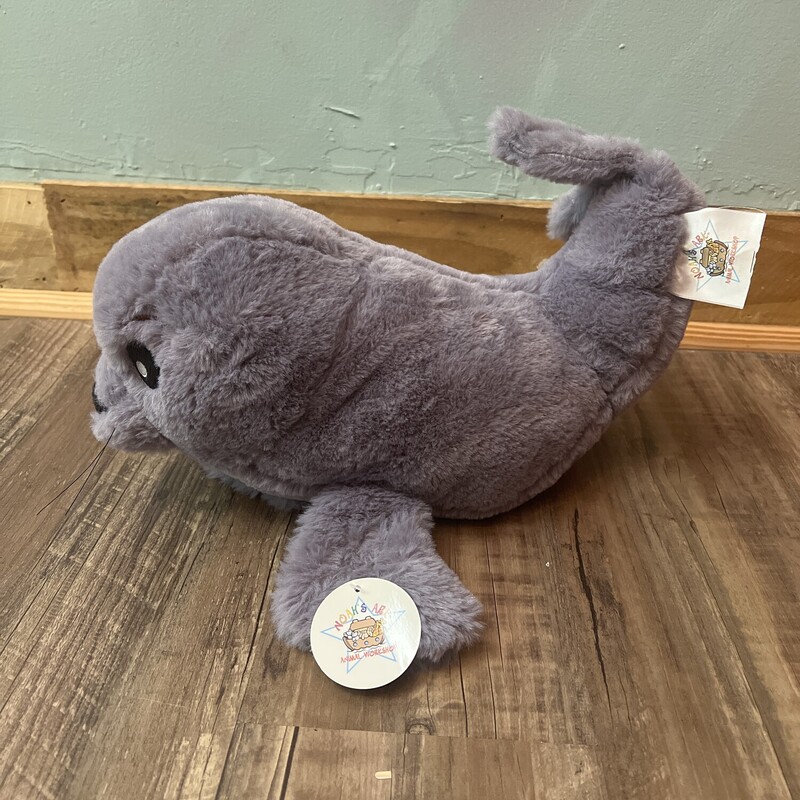 Noahs Ark NEW Seal, Gray, Size: Plush
