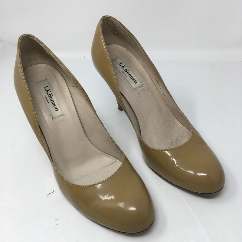 110-164 Patent leather Beige, Size: 8<br />
Rounded Toe Heels, L.k. Bennet, x  good condition