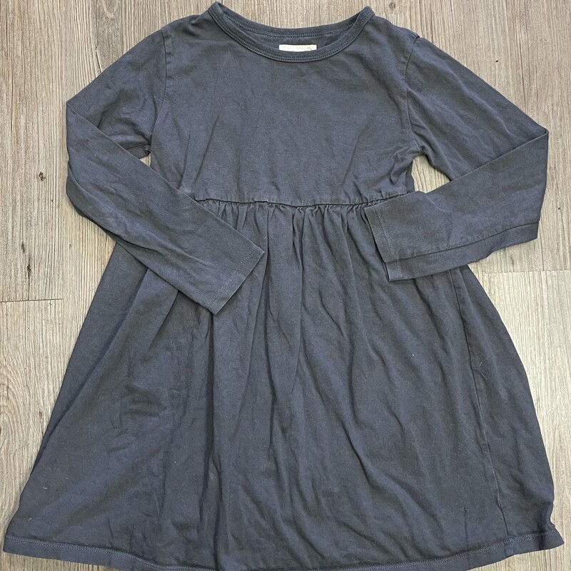 Mini Mioche LS Dress, Grey, Size: 8Y