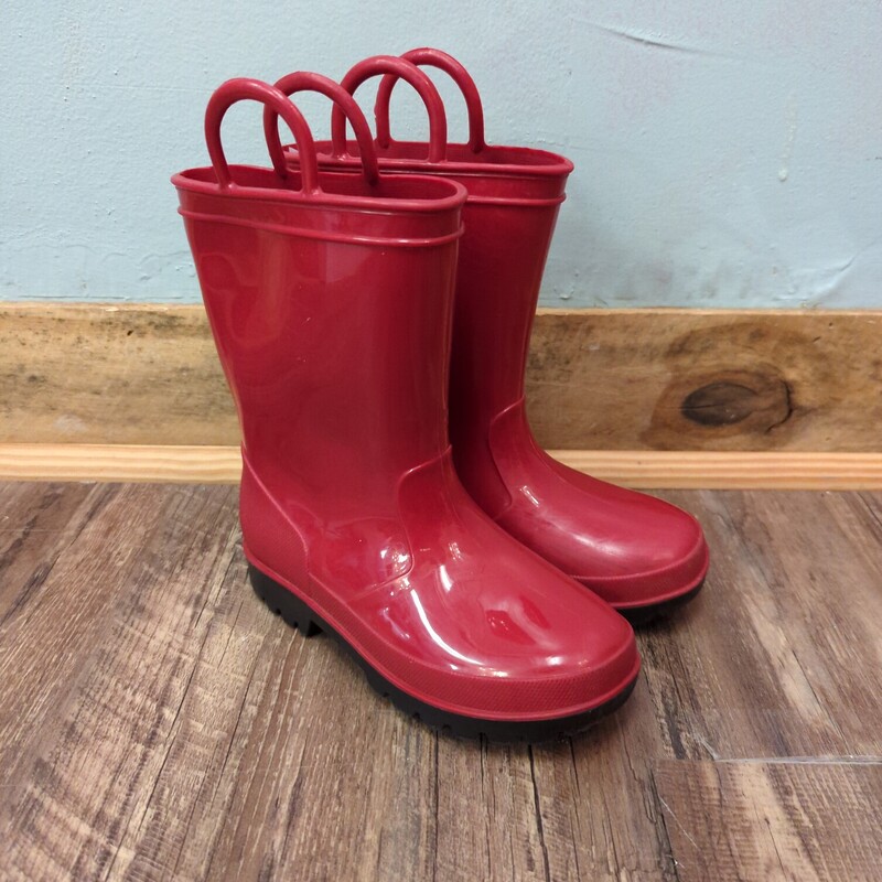 Red Rain Boots, Red, Size: Shoes 1
