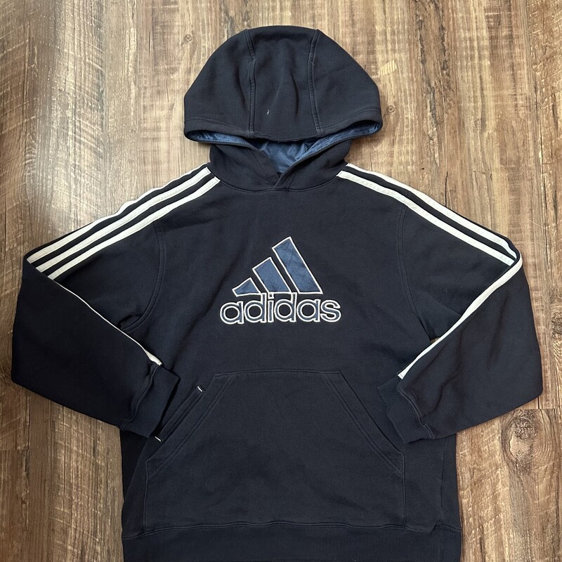 Adidas Oversize Hoodie, Navy, Size: Youth M