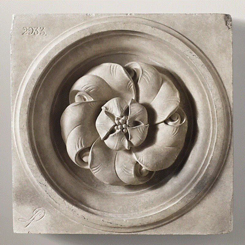 Restoration Hardware Architectural Plaster Fragment - Pomegranate Rosette
Gray
Size: 26½ sq., 4½D
Weight: 21.2 lbs.