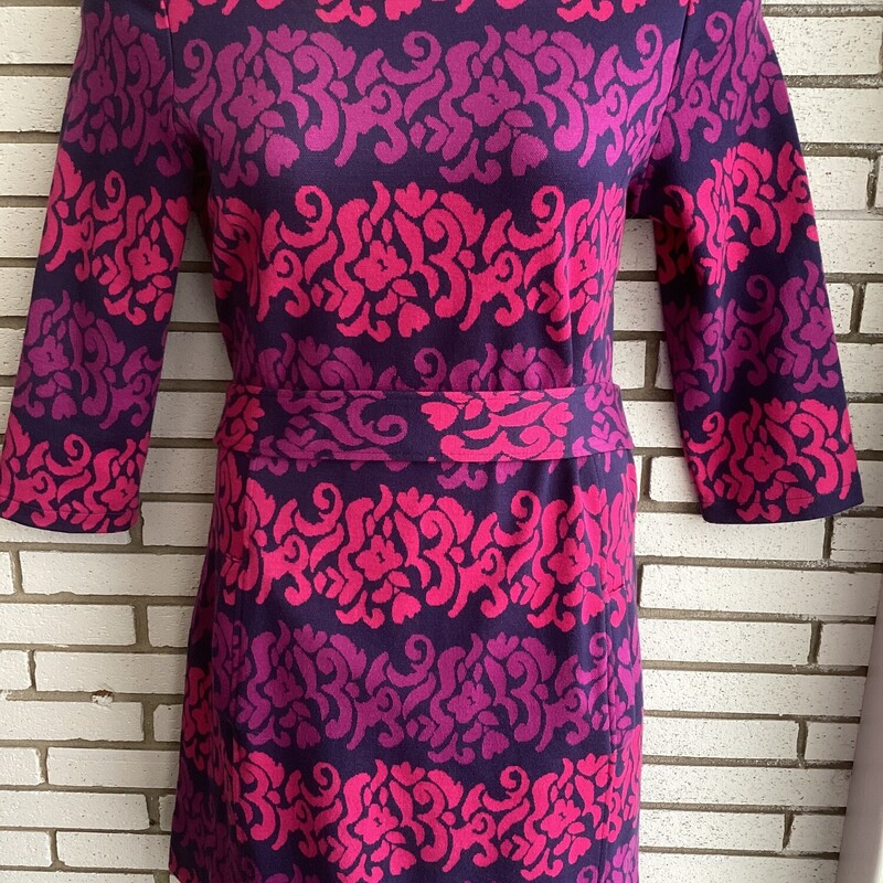 L/s Dress W Pattern