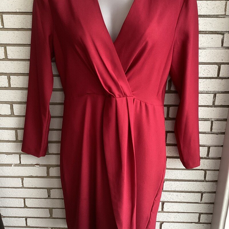 Ls V Nck Dress