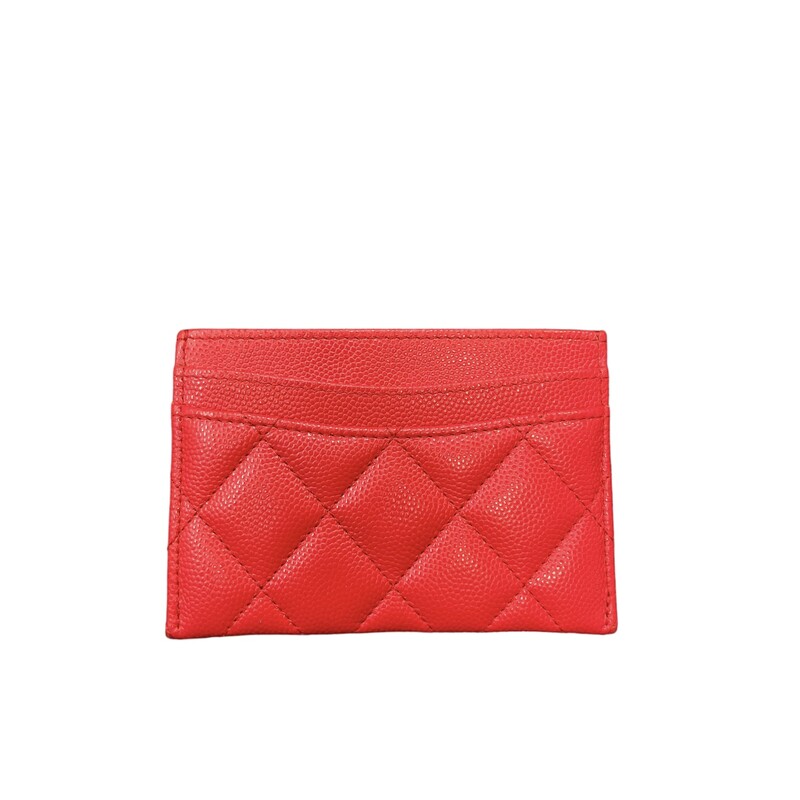 Chanel Card Holder  Red