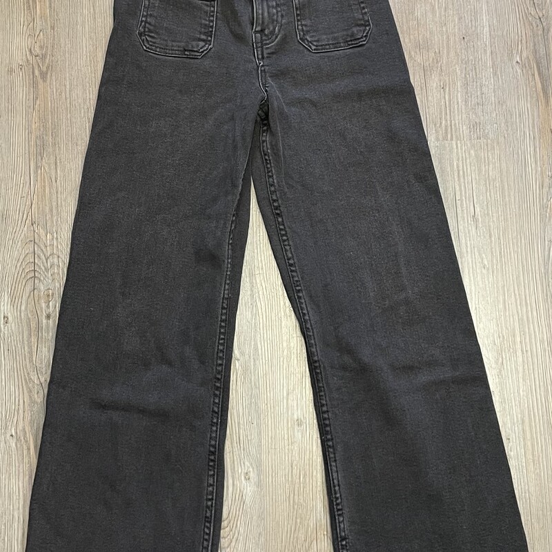 Zara Wide Leg Jeans, Black, Size: 11-12Y