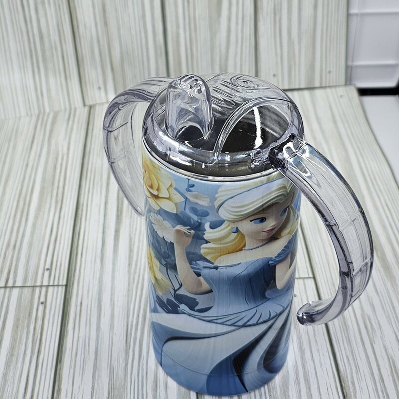 CINDERELLA SIPPY CUP, BLUE, Size: SIPPY