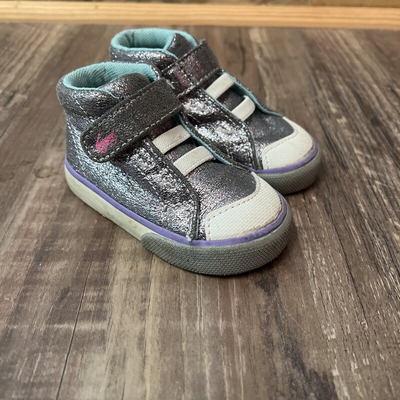 See Kai Run Sparkle Hitop, Silver, Size: Shoes 4