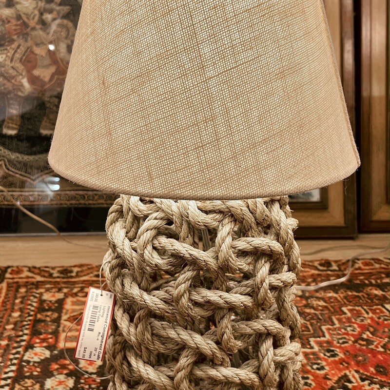 Rope Table Lamp
Size: 25 H