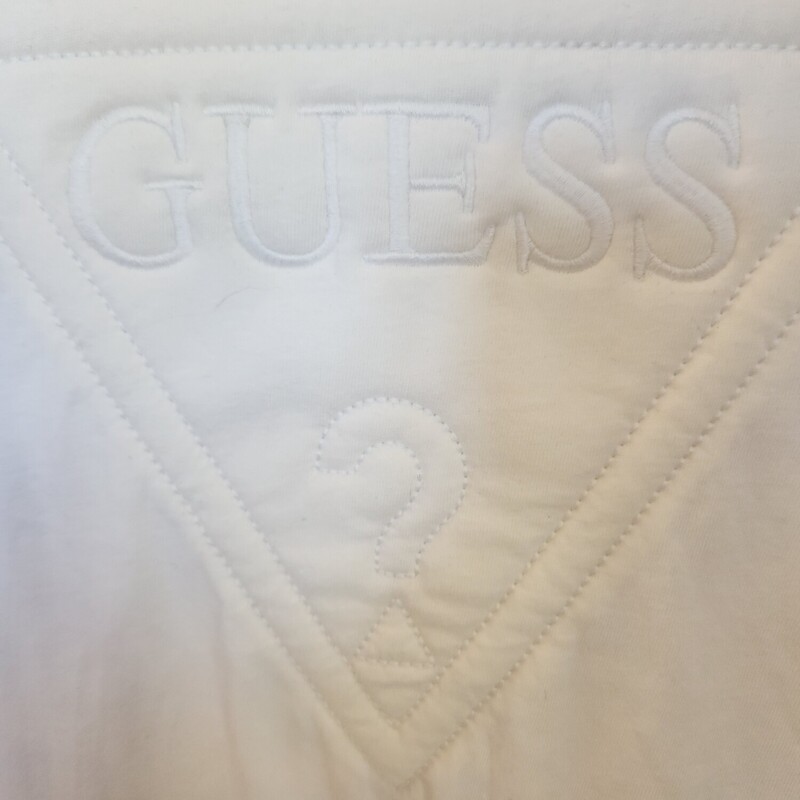 New Guess Tee, White, Size: Lg,