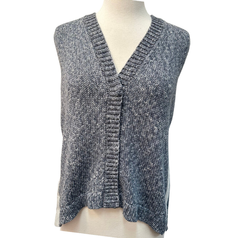 Lafayette 148 Vest
100% Cotton
Cute Side Zip Detail
Color:  Gray
Size: Medium