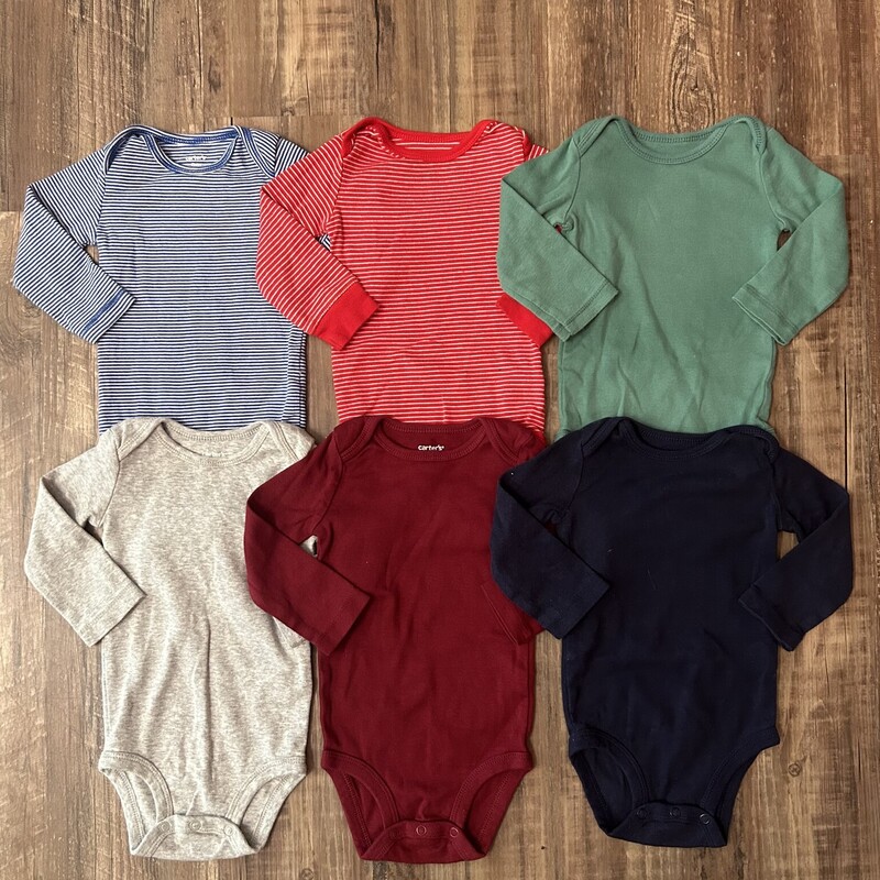 Carters 6pc Stripe/Solid