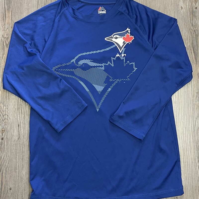 Blue Jays Active LS Tee, Blue, Size: 14-16Y