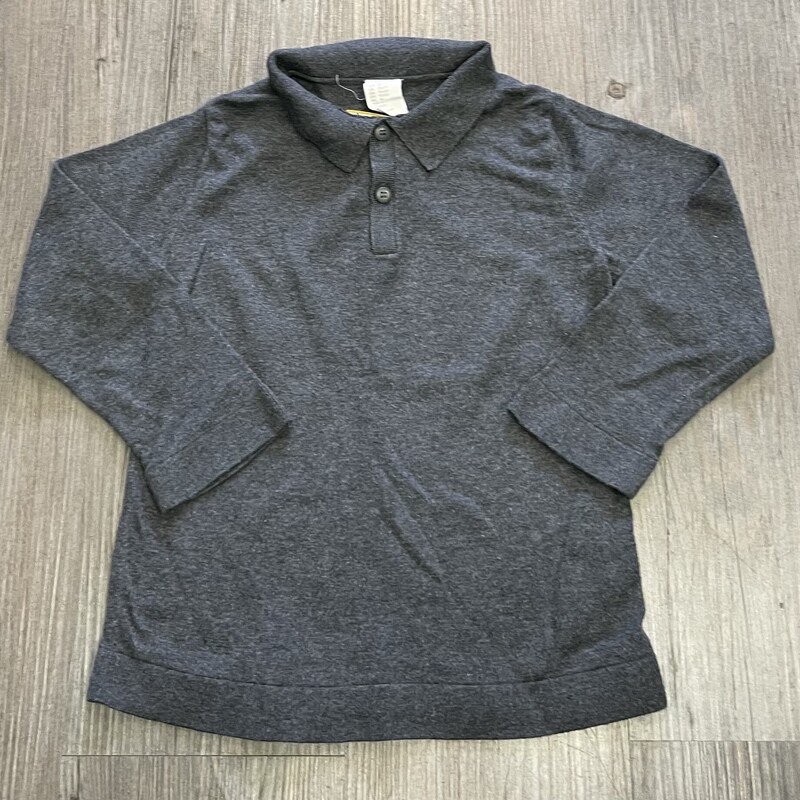H&M Knit LS Tee, Grey, Size: 1-2Y