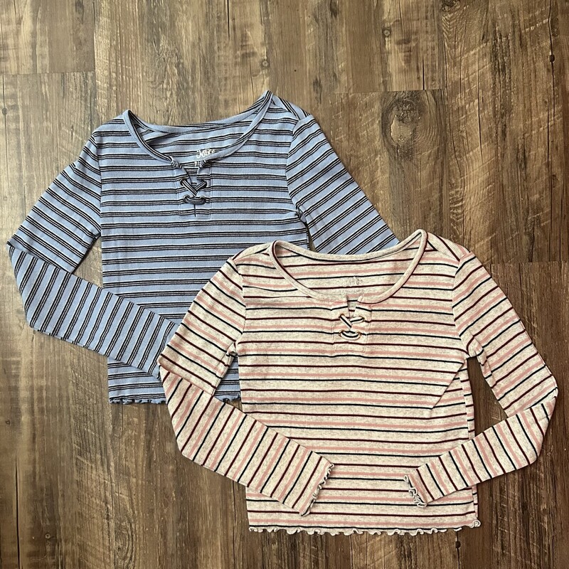Justice 2 Pc Striped LS, Multi, Size: Youth Xs