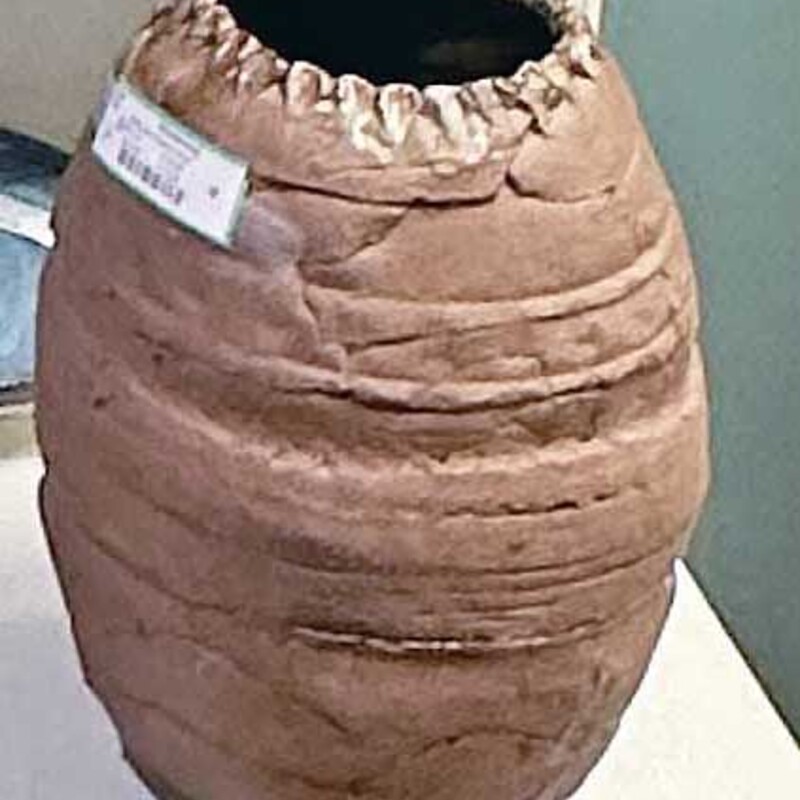 HM Brown Pottery Vase