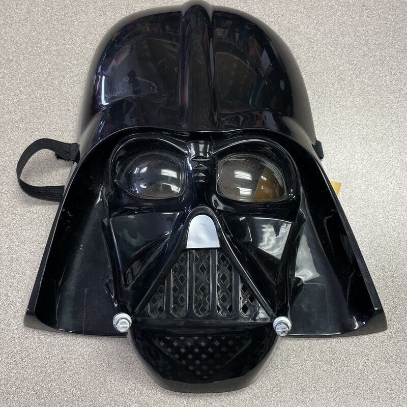 Darth Vader Mask, Black, Size: Pre-owned