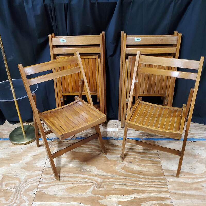 Set/6 Vtg Folding Chairs