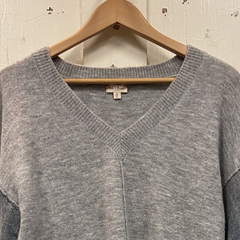 Gry/den Slv Wool Sweater