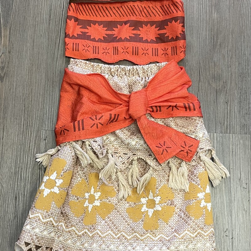 Moana Costumes 2pc, Orange, Size: 4Y