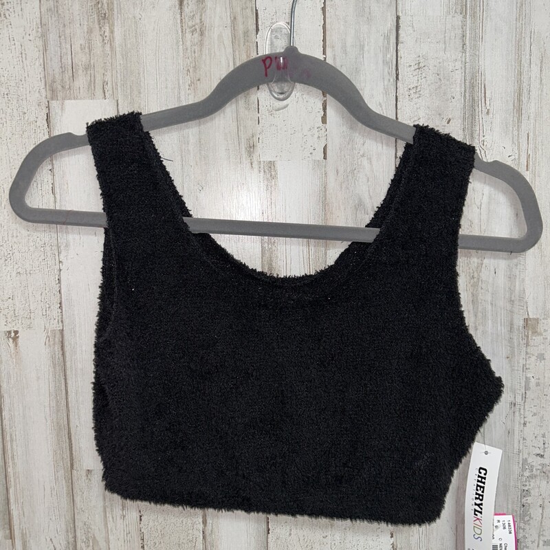 NEW 16 Black Fuzzy Knit C, Black, Size: Girl 10 Up