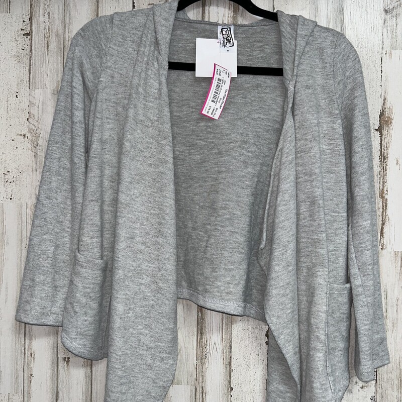 NEW 10/12 Grey Hooded Car, Grey, Size: Girl 10 Up