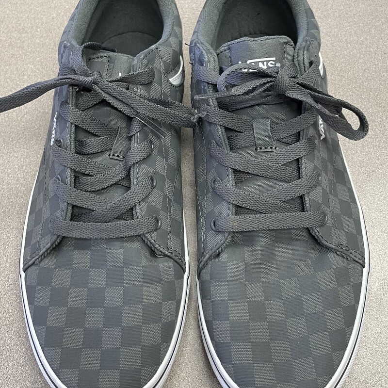 Vans  Lace Up Shoes, Grey, Size: 7Y