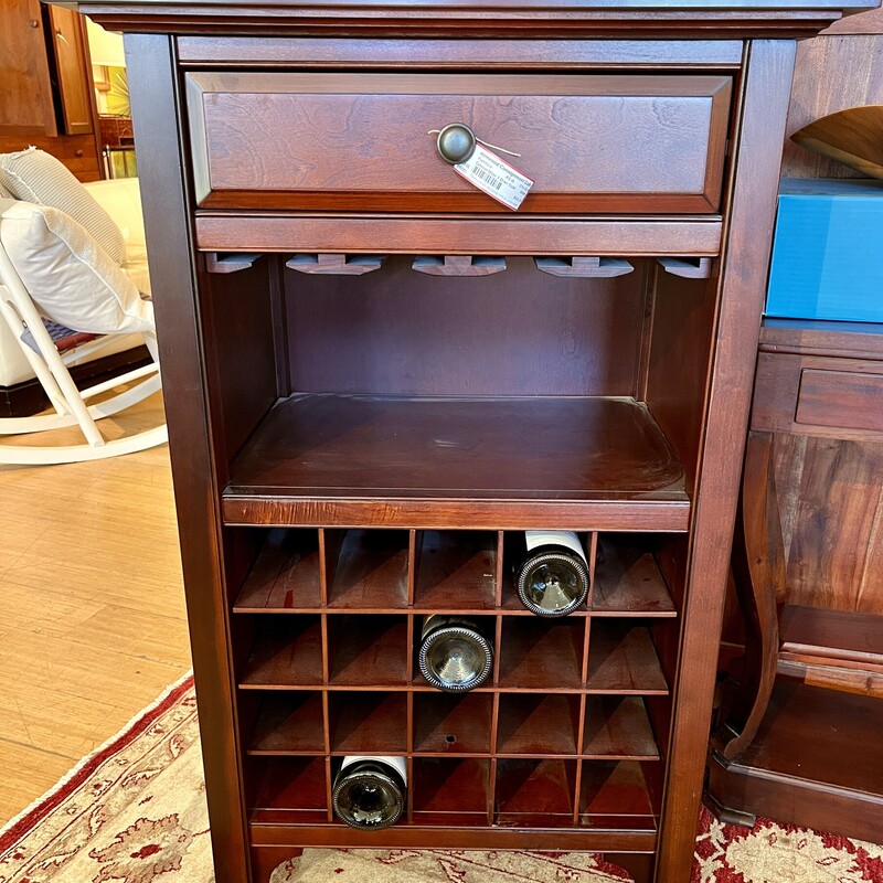 WineCabinet/Cubbies, AS IS,
Size: 27x19x41