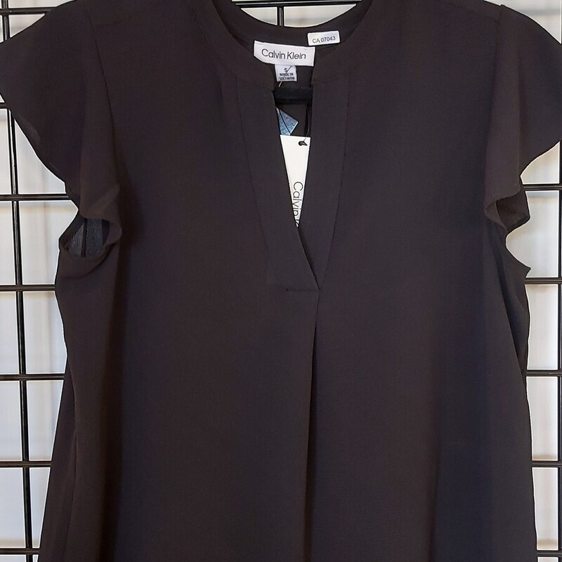 Calvin Klein  Blouse, Black, Size: Sm
New with tags