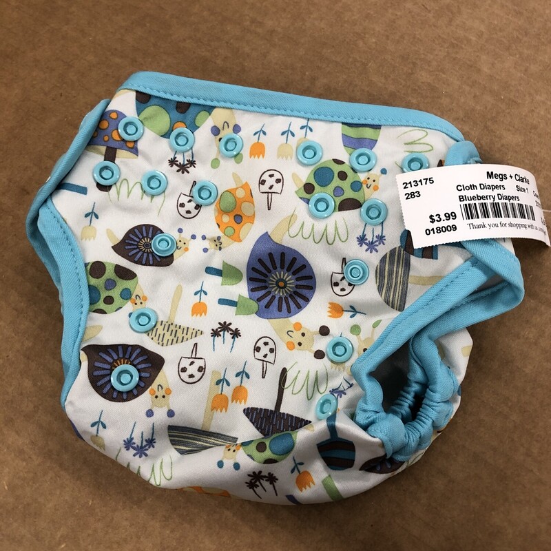 Blueberry Diapers, Size: Cover, Item: Size 1