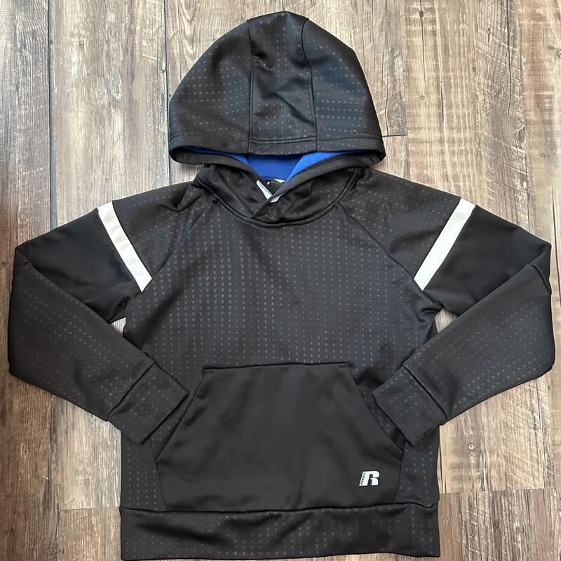 Russell Black Hoodie, Black, Size: Youth S
