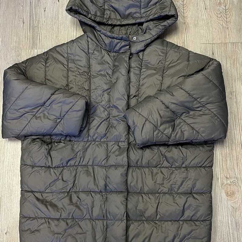 Zara Puffer Jacket, Charcoal, Size: 11-12Y