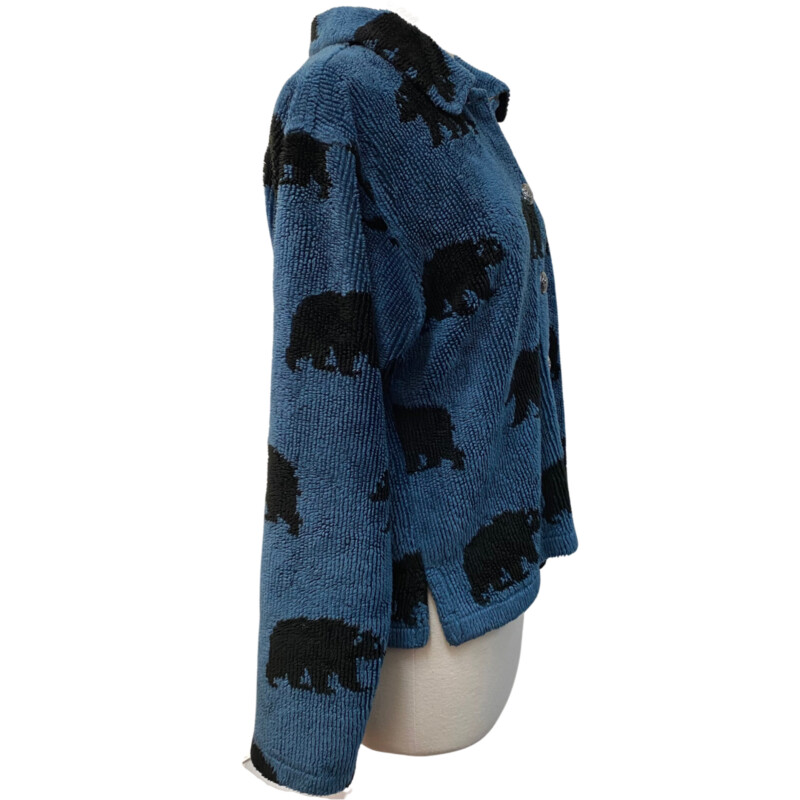 True Grit Fleece Jacket
Dark Blue with Black Bears
Size: Small