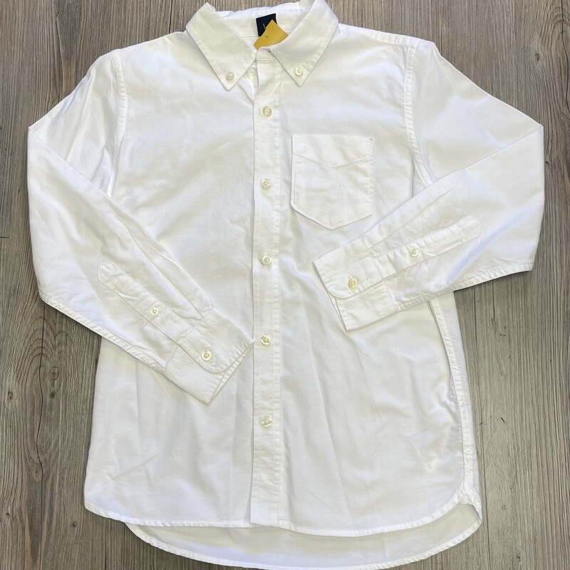 Gap Shirt, White, Size: 10Y