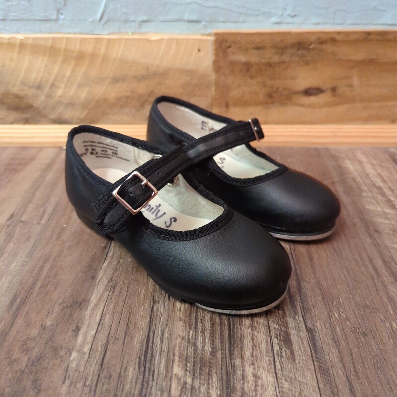 Capezio Tot Tap Shoes, Black, Size: Shoes 9