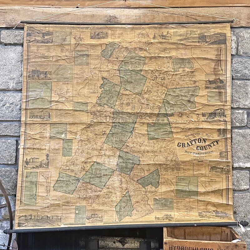 Grafton Cnty 1860 Map
