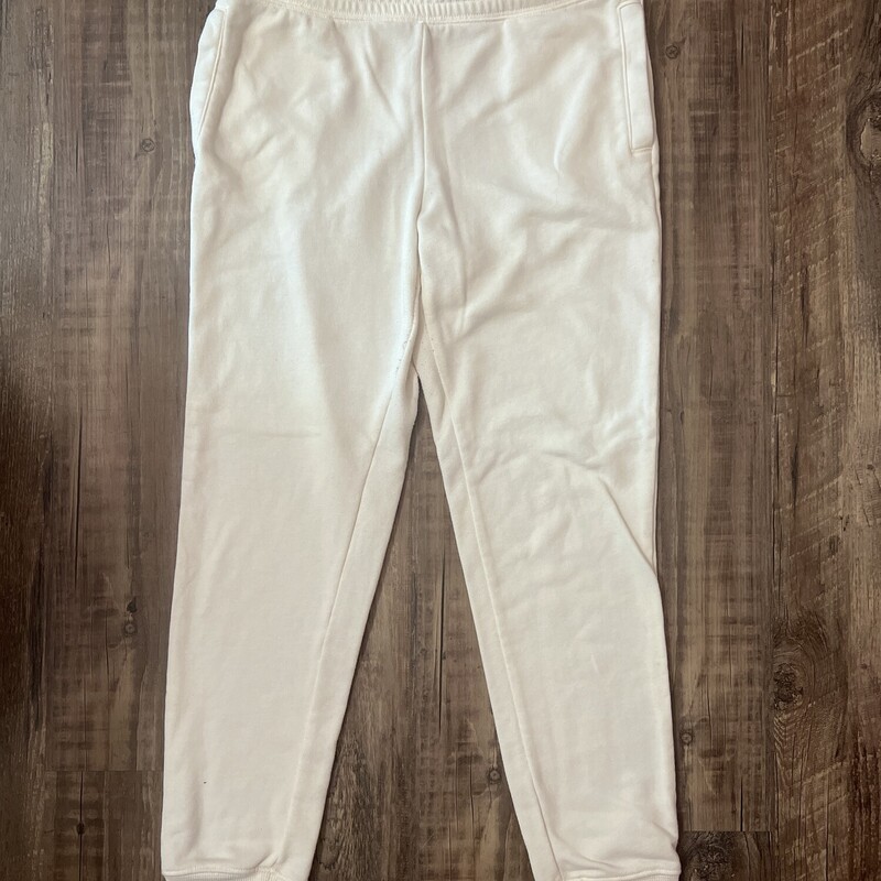 Old Navy Fleece Jogger, Cream, Size: Youth L