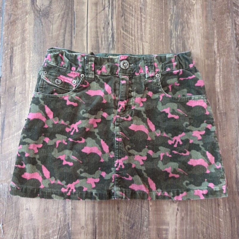 Place Camo Cord Skort, Olive, Size: Youth M